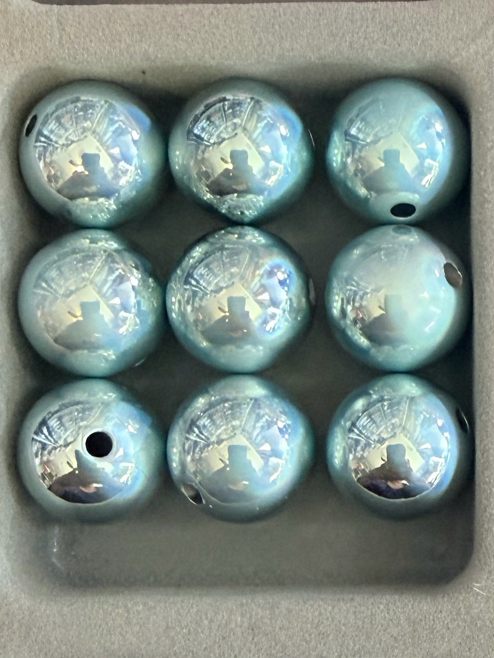 #8136 - 4 Pack Laser Beads - 16mm for Beadable Items - Color Shown